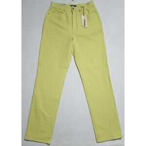 Cambio Sharon Yellow Jeans Women’s Size 12 NWT Designer Denim Rare Color